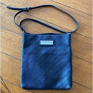 Steve Madden Black Embossed Crossbody Bag